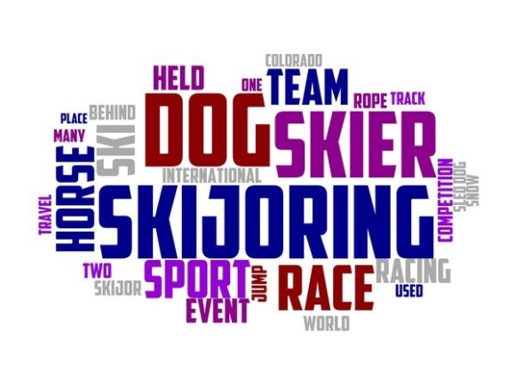 Skijoring Typography Wallpaper: A Creative Design Trend for Modern Creators