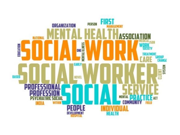 Social Worker Typography Background: A Unique Blend of Meaning and Design