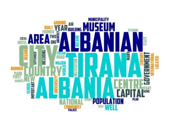 Tirana Typography Background