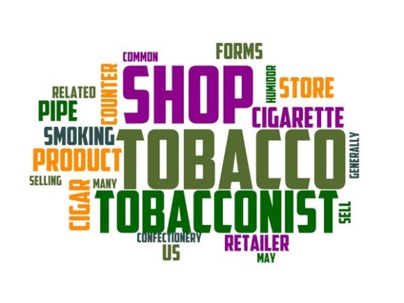 Tobacconist Typography Tumbler