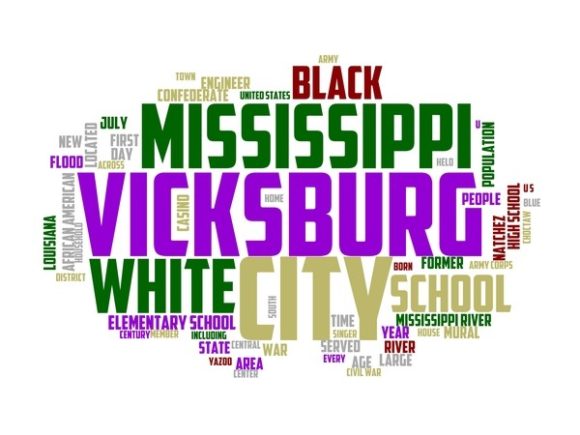 Vicksburg Typography Tshirt and the Art of Hand Drawn Wordclouds